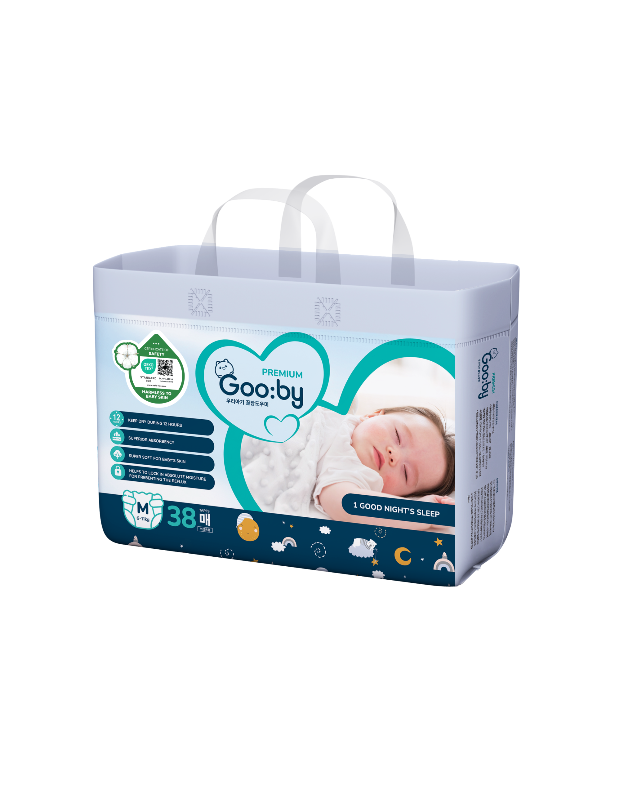 Bỉm dán Goo:by Premium – Size M