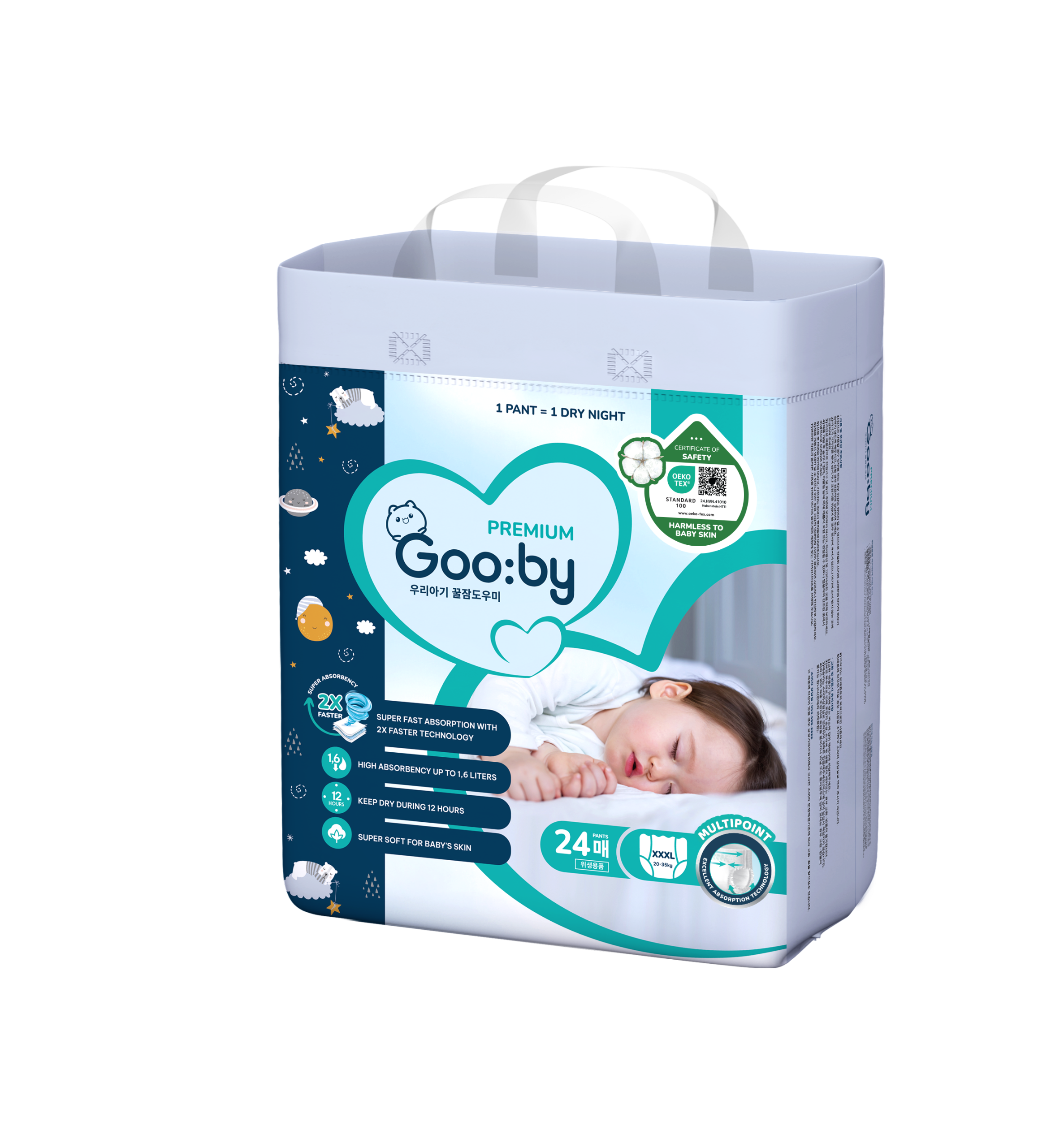 Bỉm quần Goo:by Premium – Size XXXL